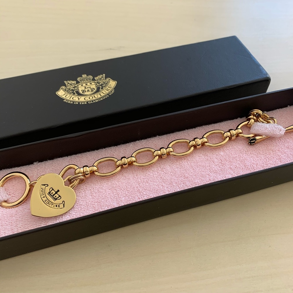 NEW Juicy Couture Gold Chain Bracelet, Gold